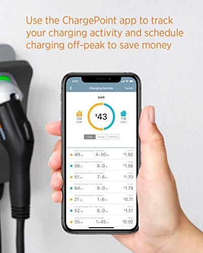 ChargePoint Home Flex Electric Vehicle (EV) Charger, 16 to 50 Amp, 240V, Level 2 WiFi EVSE, NEMA 6-50 Plug or Hardwired, Indoor / Outdoor, 7 m Cable - Image 6