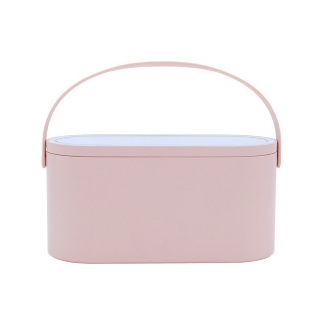 Portable Makeup Case Makeup Mirror With Led Light Creative 2 In 1 Cosmetic Storage Box Travel Cosmetic Bag Container - Image 5