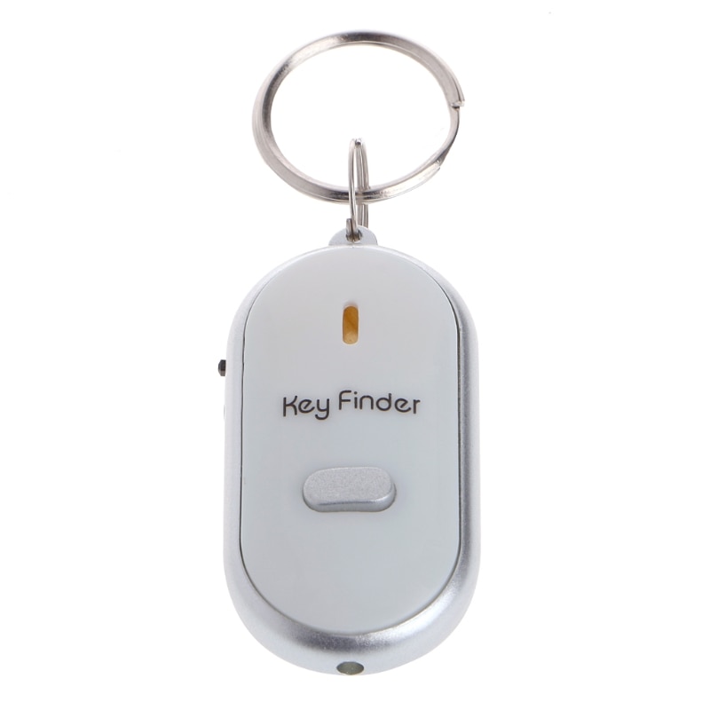 Sound Whistle Control White LED Key Finder Locator Find Lost Keychain Keys Chain - Image 4