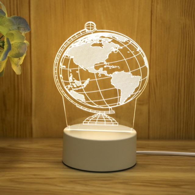 New Acrylic The neon lights 3D stereo Night light Small table lamp Bedside lamp LED lamp Birthday festival children decorate - Image 14