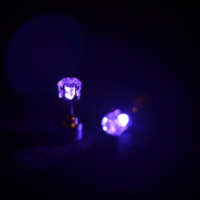 Fashion LED Earring Light Up Bright Earrings Glowing Ear Stud For DJ Dance Party Bar Girl Women Earring 1 Pair - Image 8