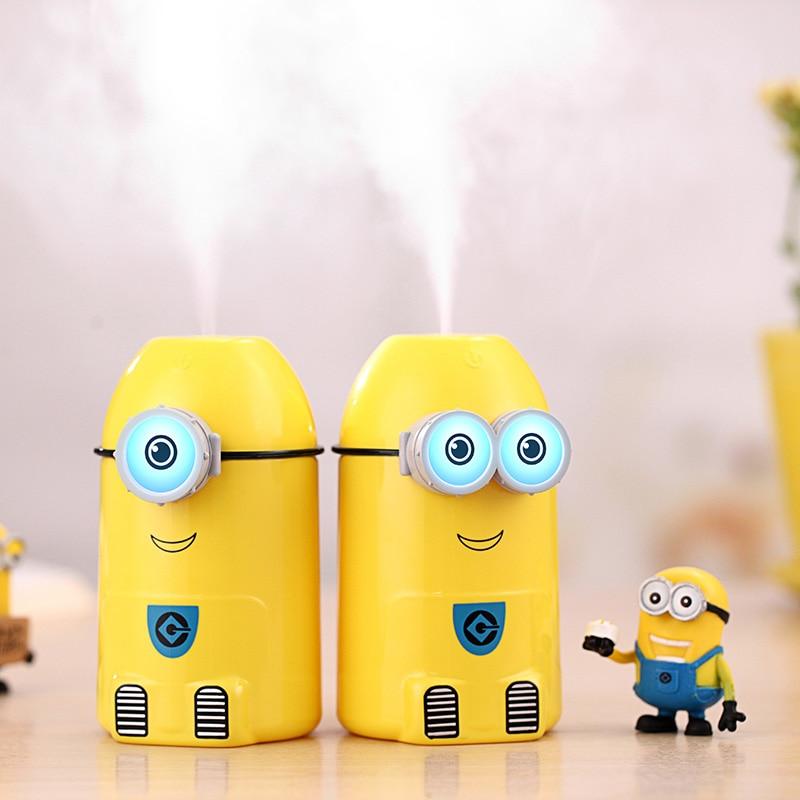Yellow People Ultrasonic Air Humidifier LED Light USB Car Essential Diffuser - Image 2