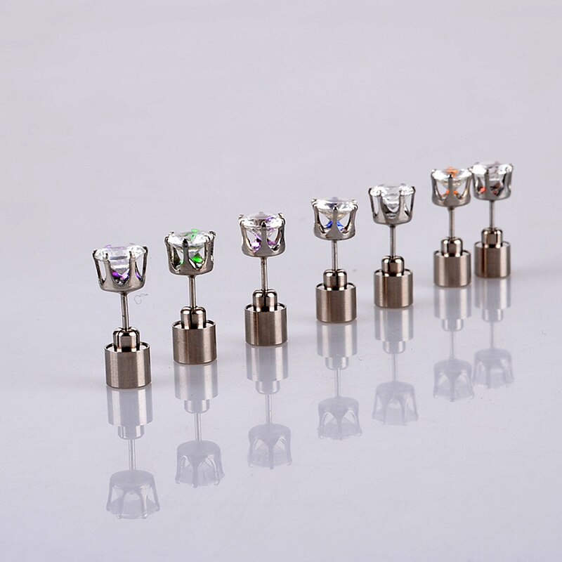 Fashion LED Earring Light Up Bright Earrings Glowing Ear Stud For DJ Dance Party Bar Girl Women Earring 1 Pair - Image 4