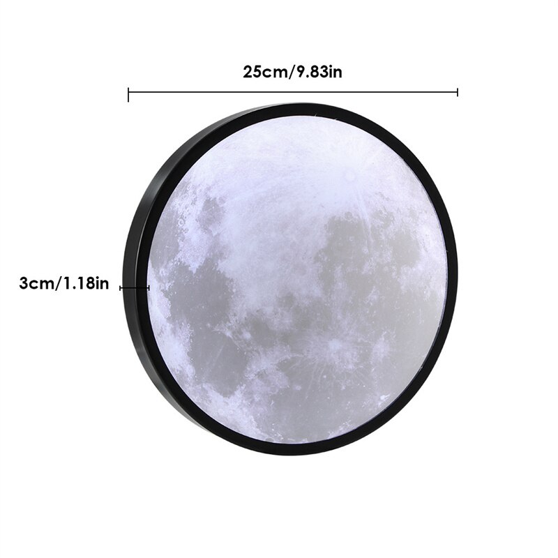 LED Mirror Moon Lamp Mercury Lamps Romantic Makeup Wood Frame Hanging Mirror Girl Gift Bedroom Decor - Image 6