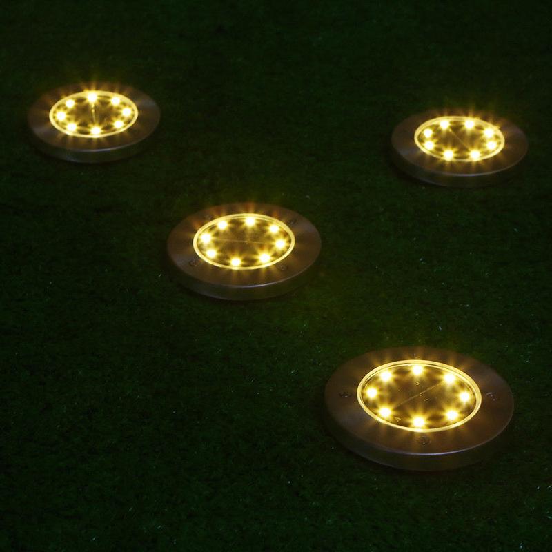 Hot Sale Underground Light 8 LED Solar Power Buried Light Under Ground Lamp Outdoor Path Way Garden Lawn Yard Outdoor Lighting - Image 5