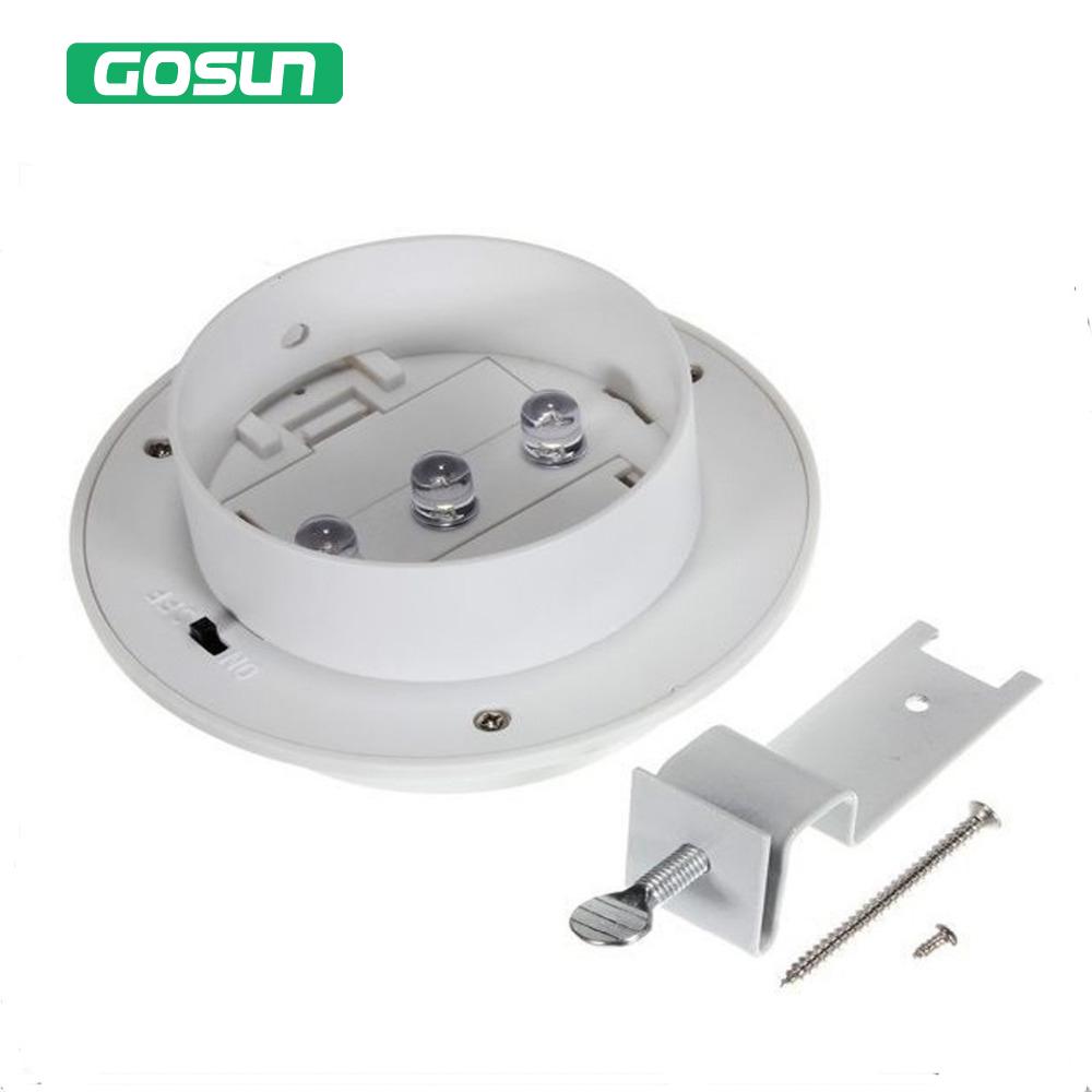 3 leds light sensor control Solar Powered Fence Gutter Solar Lights, Outdoor Security Solar Lamps - Image 2