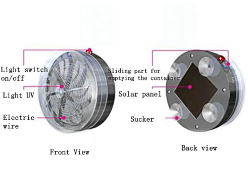 Solar buzz kill  Summer Solar Powered Mosquito Killer Lamps Buzz UV Lamp Light - Image 4