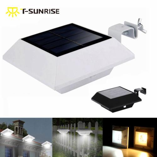 6 LED Light Sensor Light Waterproof Solar Powered Lamp Wall Mount Lamp Night Light - Image 2