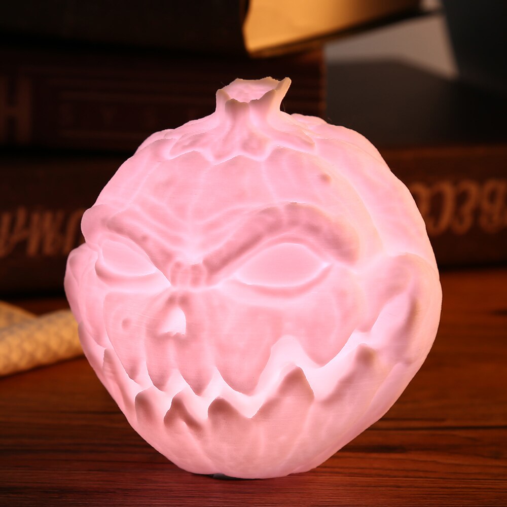 3D Printing Devil Pumpkin Face Light Pat Night Lamp For Halloween - Image 5