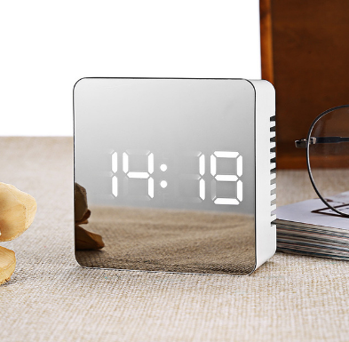 Hot Multifunction LED Mirror Alarm Clock Digital Clock Snooze Display Time Night Led Light Table Desktop Alarm Clock Despertador - Image 8