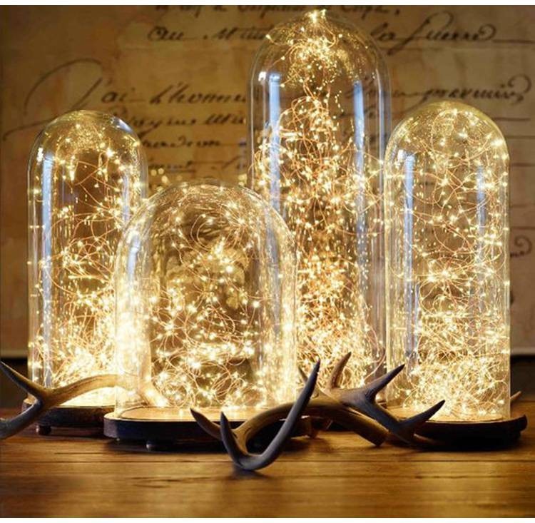 LED Copper Wire String Lights For Wedding Christmas Garland Festival Party Home Decoration lamp Battery Operated - Image 3