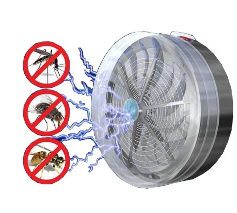 Solar buzz kill  Summer Solar Powered Mosquito Killer Lamps Buzz UV Lamp Light - Image 2