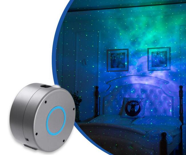 Laser Galaxy Starry Sky Projector Rotating Water Waving Night Light Led Colorful Nebula Cloud Lamp Atmospher Bedroom Beside Lamp - Image 8