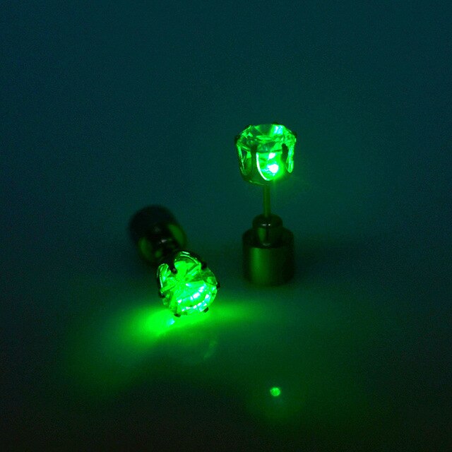 Fashion LED Earring Light Up Bright Earrings Glowing Ear Stud For DJ Dance Party Bar Girl Women Earring 1 Pair - Image 11
