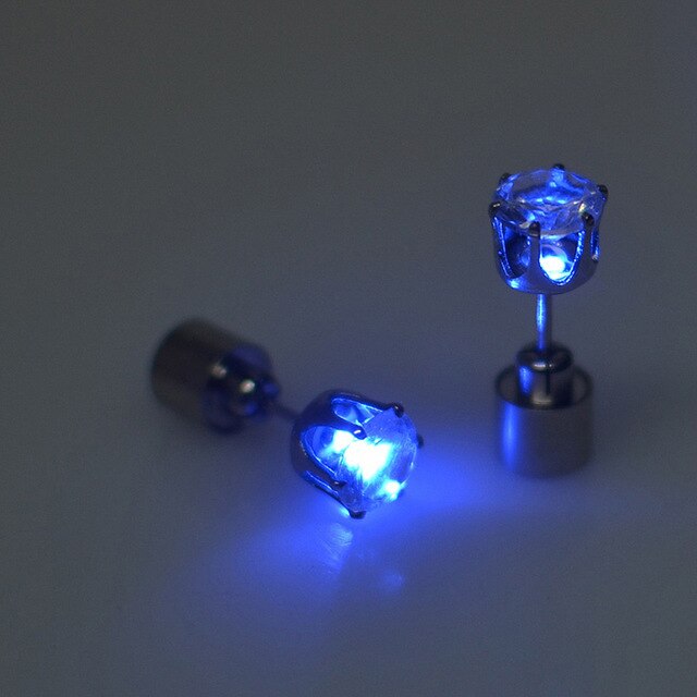 Fashion LED Earring Light Up Bright Earrings Glowing Ear Stud For DJ Dance Party Bar Girl Women Earring 1 Pair - Image 7