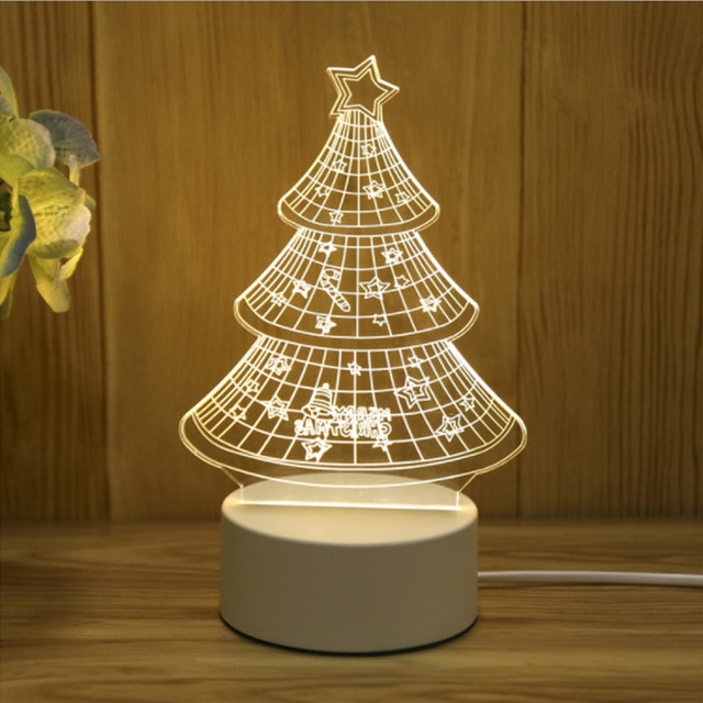 New Acrylic The neon lights 3D stereo Night light Small table lamp Bedside lamp LED lamp Birthday festival children decorate - Image 7