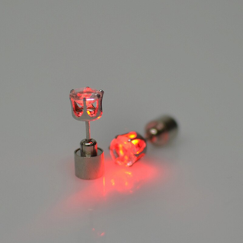 Fashion LED Earring Light Up Bright Earrings Glowing Ear Stud For DJ Dance Party Bar Girl Women Earring 1 Pair - Image 5
