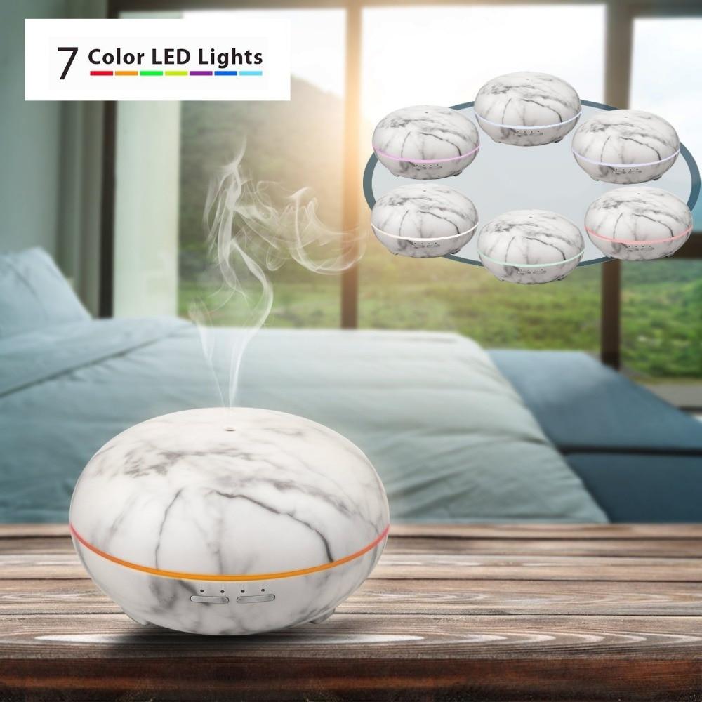 Ultrasonic Air Humidifier With Marble Grain LED Light  Aromatherapy - Image 5