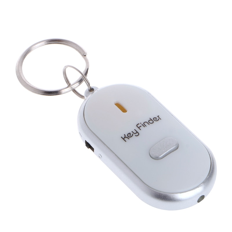 Sound Whistle Control White LED Key Finder Locator Find Lost Keychain Keys Chain - Image 2