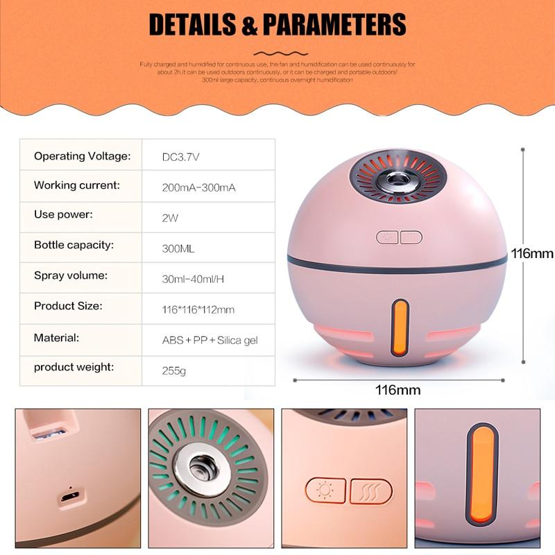 Air humidifier USB LED Light Aromatherapy diffuser - Image 7