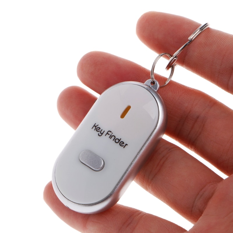 Sound Whistle Control White LED Key Finder Locator Find Lost Keychain Keys Chain - Image 6