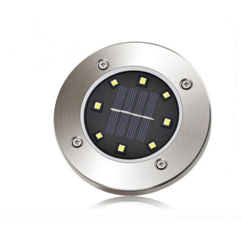 Hot Sale Underground Light 8 LED Solar Power Buried Light Under Ground Lamp Outdoor Path Way Garden Lawn Yard Outdoor Lighting - Image 6