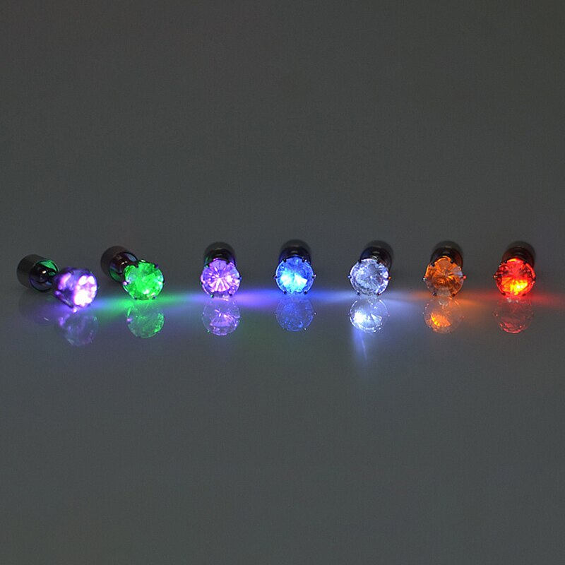 Fashion LED Earring Light Up Bright Earrings Glowing Ear Stud For DJ Dance Party Bar Girl Women Earring 1 Pair - Image 6