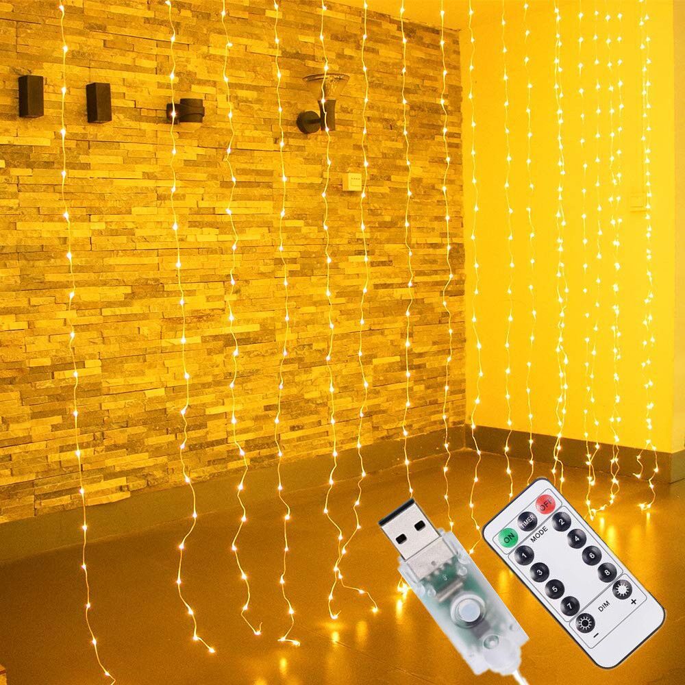 LED Copper Wire String Lights For Wedding Christmas Garland Festival Party Home Decoration lamp Battery Operated