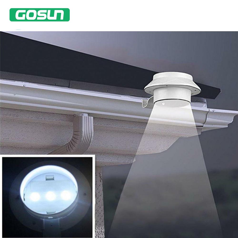 3 leds light sensor control Solar Powered Fence Gutter Solar Lights, Outdoor Security Solar Lamps - Image 6