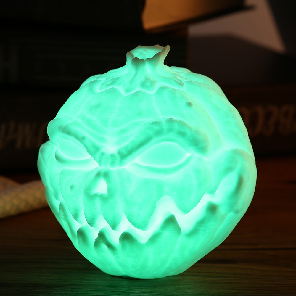 3D Printing Devil Pumpkin Face Light Pat Night Lamp For Halloween - Image 3