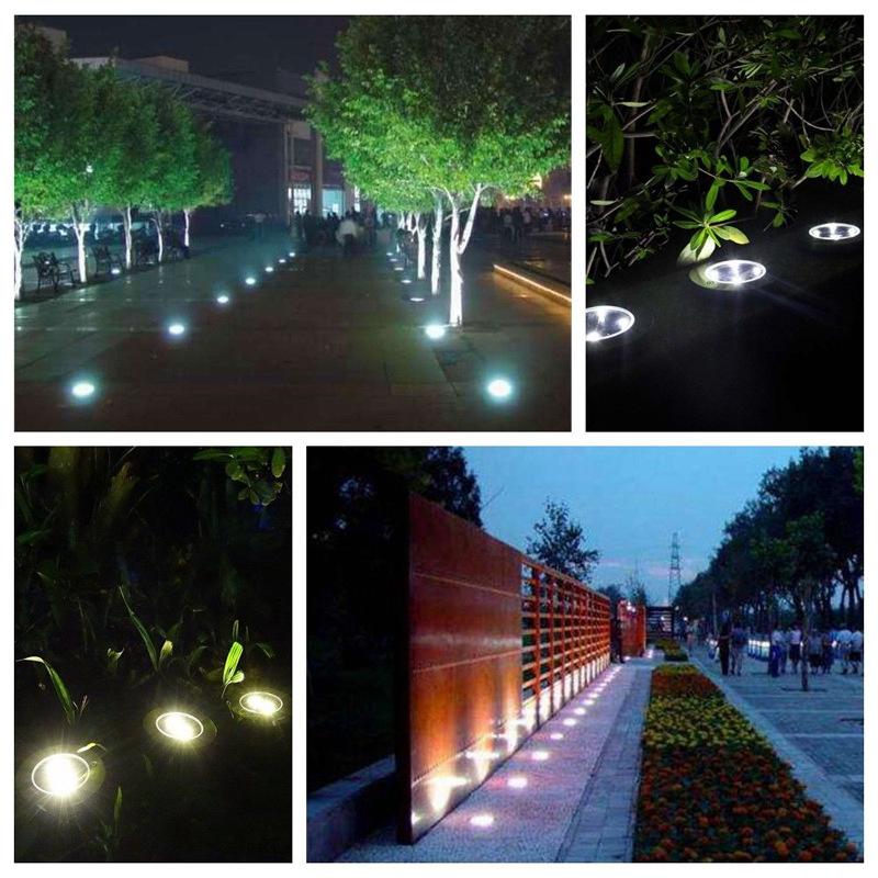 Hot Sale Underground Light 8 LED Solar Power Buried Light Under Ground Lamp Outdoor Path Way Garden Lawn Yard Outdoor Lighting - Image 4