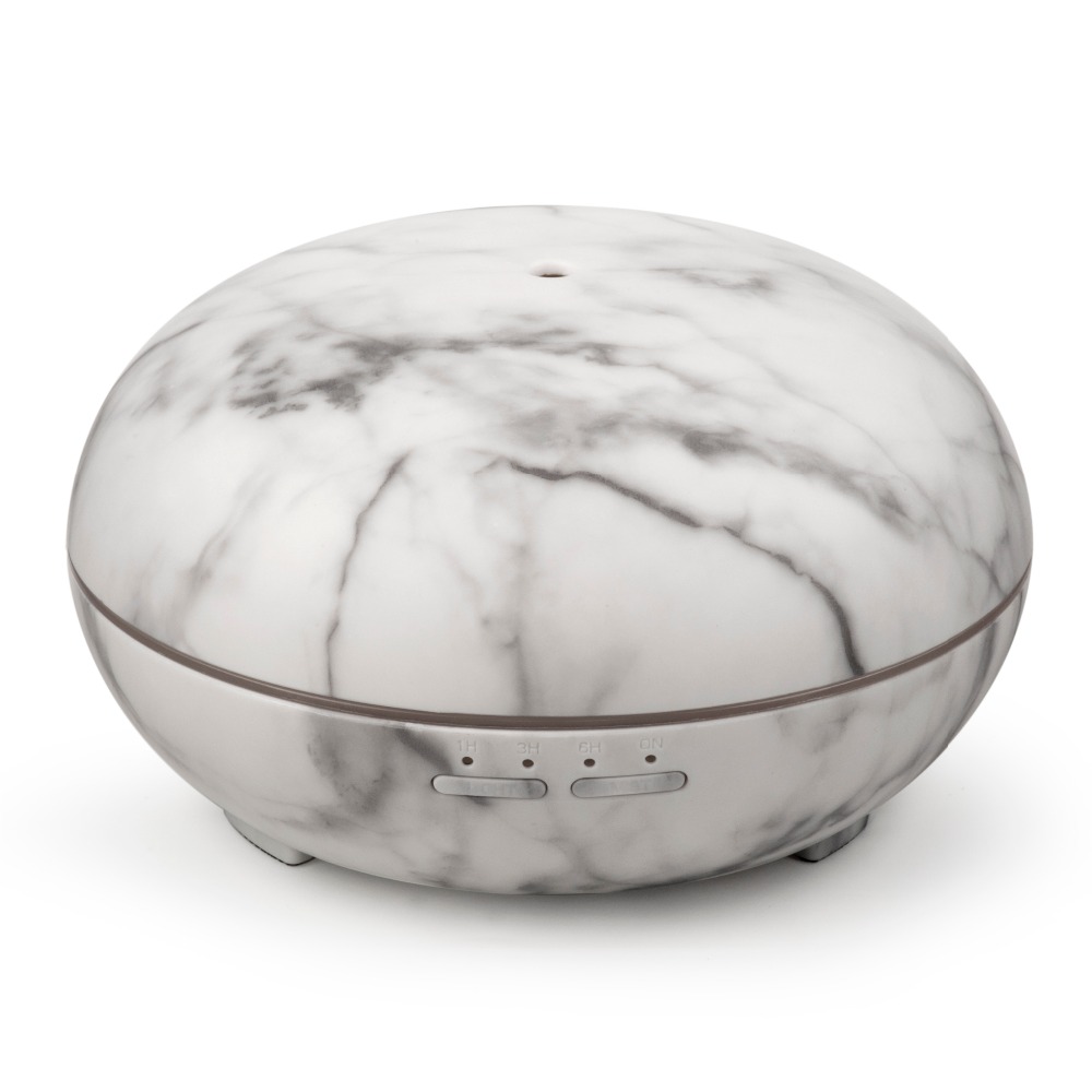 Ultrasonic Air Humidifier With Marble Grain LED Light  Aromatherapy