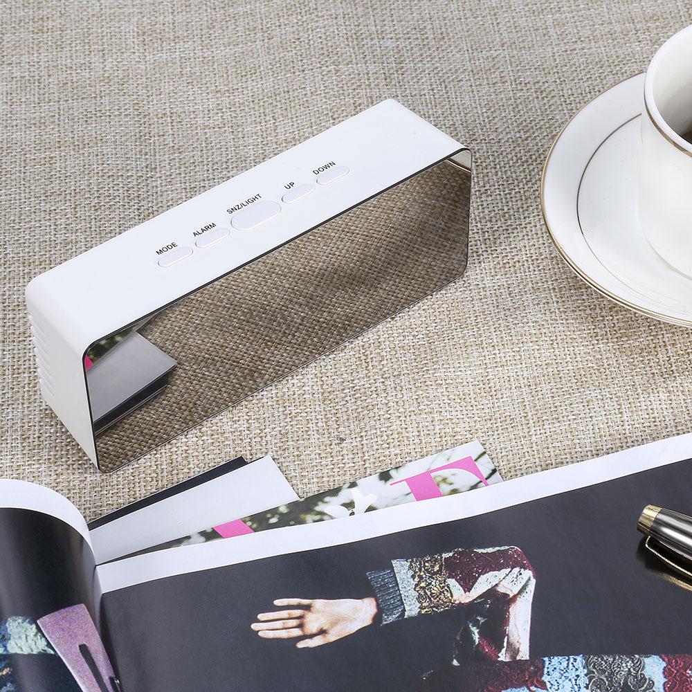 Hot Multifunction LED Mirror Alarm Clock Digital Clock Snooze Display Time Night Led Light Table Desktop Alarm Clock Despertador - Image 4