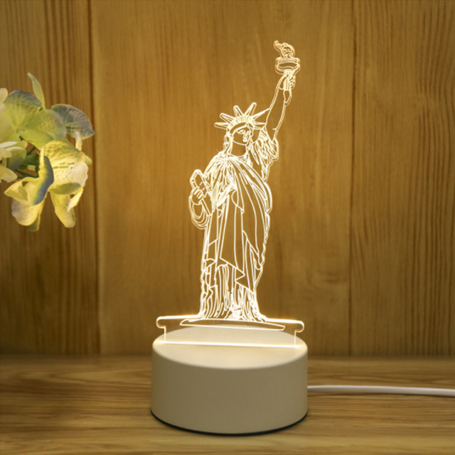 New Acrylic The neon lights 3D stereo Night light Small table lamp Bedside lamp LED lamp Birthday festival children decorate - Image 8