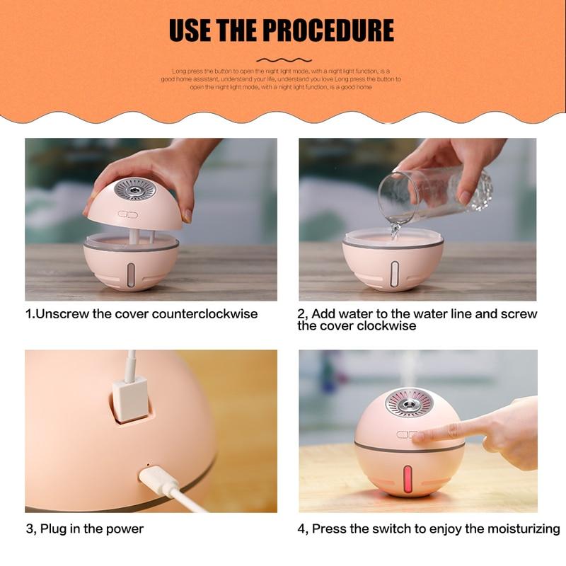 Air humidifier USB LED Light Aromatherapy diffuser - Image 8