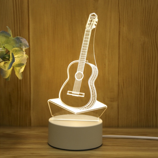 New Acrylic The neon lights 3D stereo Night light Small table lamp Bedside lamp LED lamp Birthday festival children decorate - Image 9