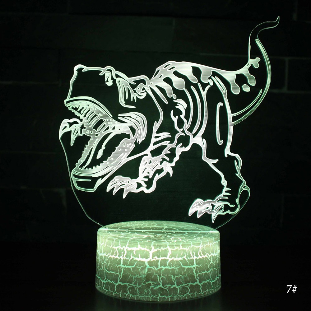 3D LED Night Light Lamp Dinosaur Series - Image 13