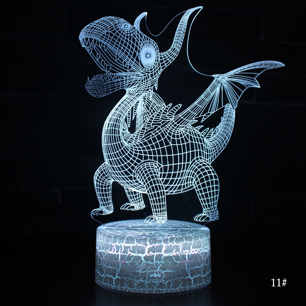3D LED Night Light Lamp Dinosaur Series - Image 17