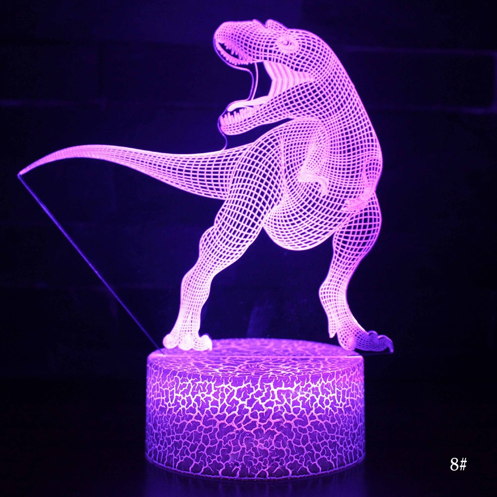 3D LED Night Light Lamp Dinosaur Series - Image 14