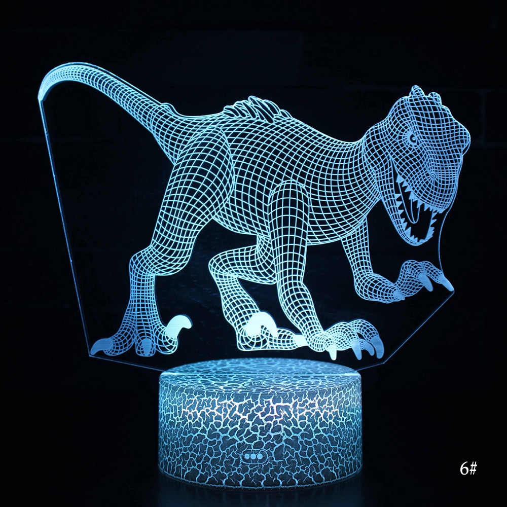 3D LED Night Light Lamp Dinosaur Series - Image 12
