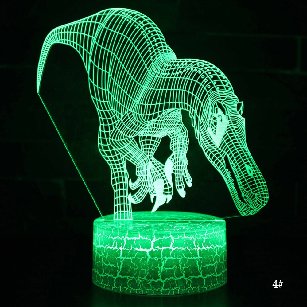 3D LED Night Light Lamp Dinosaur Series - Image 10