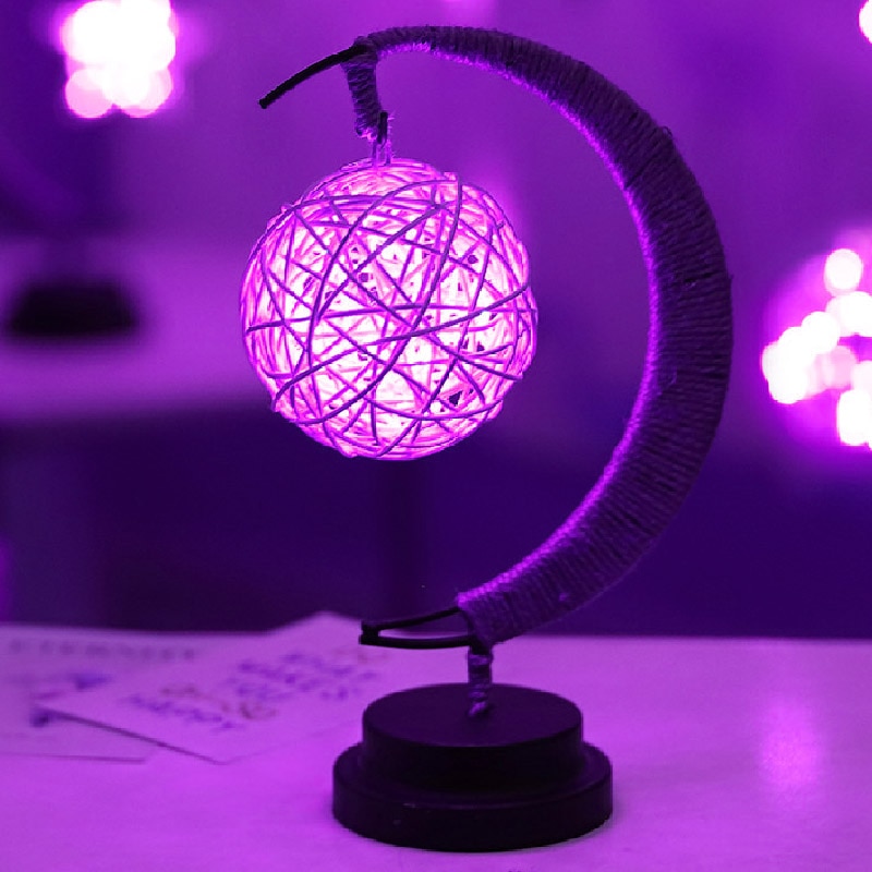 Night Light LED Hand Made Moon Stars Gift Lamp Sleeping Light - Image 10