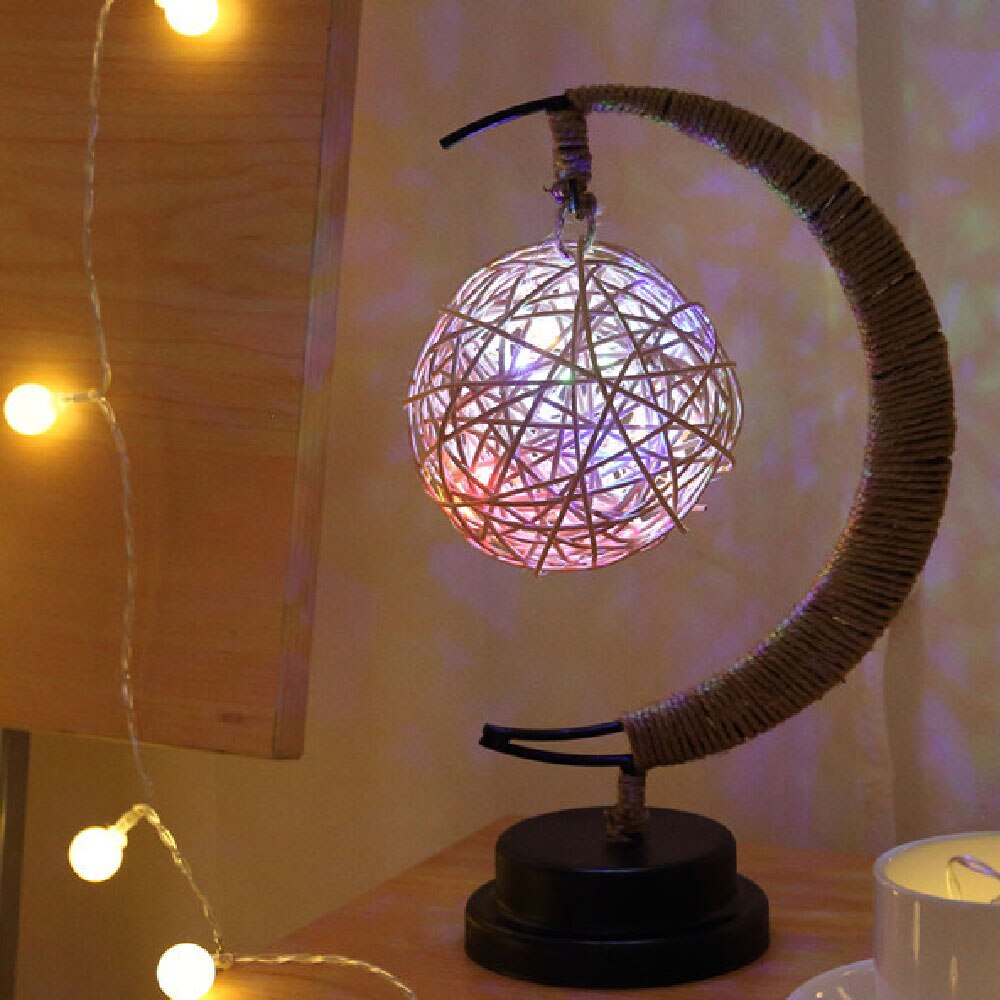 Night Light LED Hand Made Moon Stars Gift Lamp Sleeping Light - Image 7