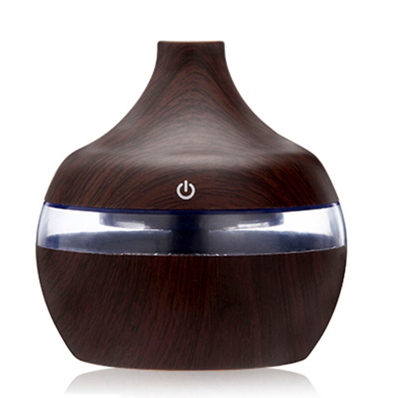 saengQ Electric Humidifier Essential Aroma Oil Diffuser Ultrasonic Wood Grain Air Humidifier USB Mini Mist Maker LED Light For - Image 11
