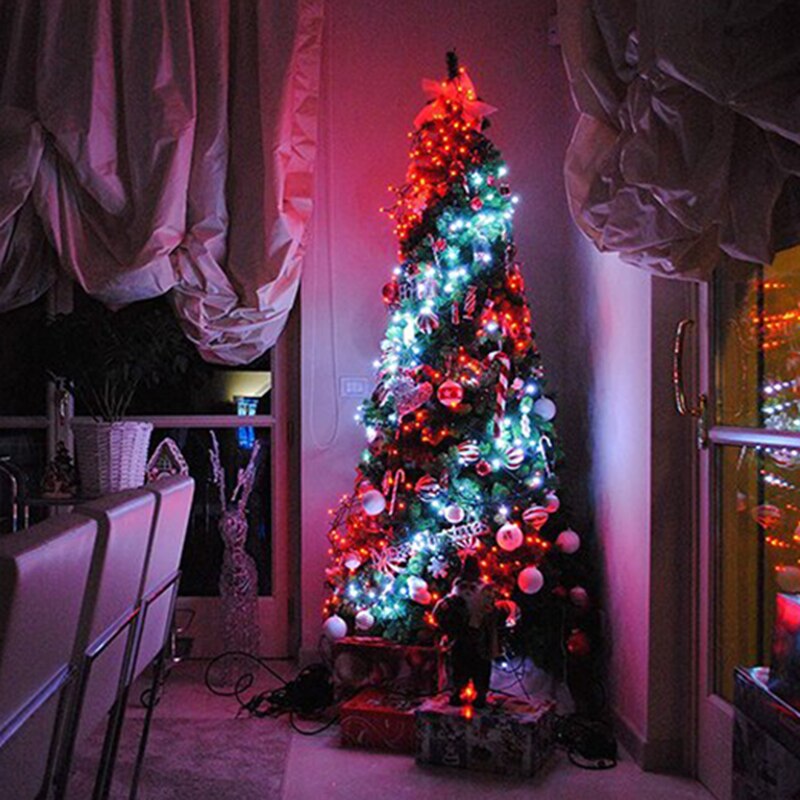 LED String Lights For Christmas Tree Decor 20m 200LED App Remote Control RGB Lighting String - Image 4
