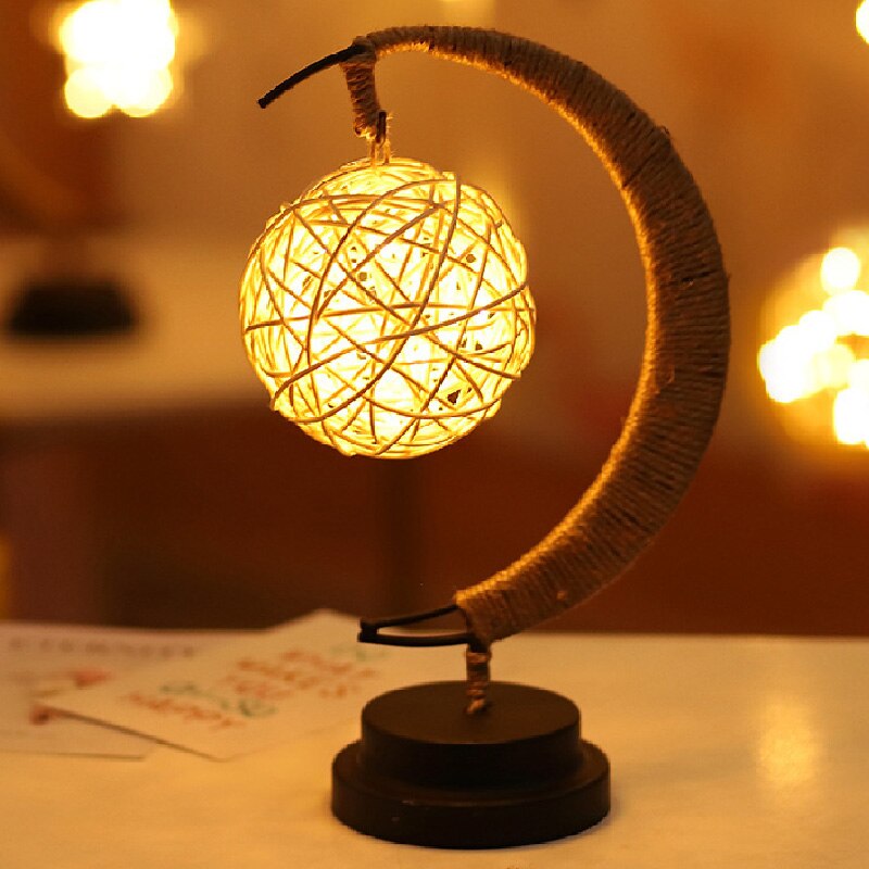 Night Light LED Hand Made Moon Stars Gift Lamp Sleeping Light - Image 9