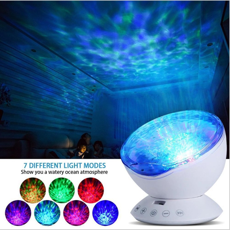 Version Remote ocean  romantic Starlight Projection lamp USB LED Aurora Projection Gifts Decorative Night light