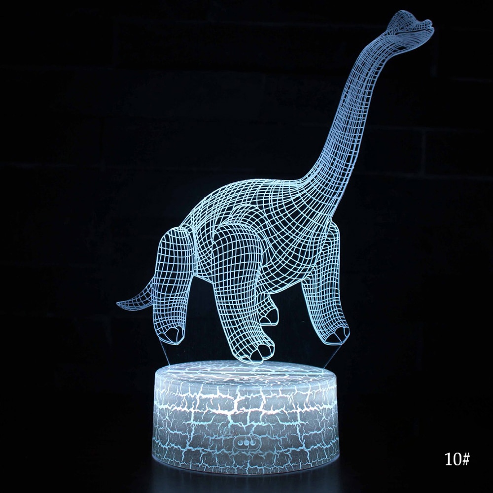 3D LED Night Light Lamp Dinosaur Series - Image 16