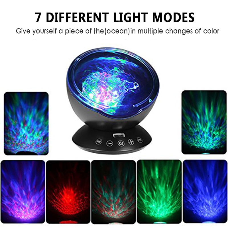 Version Remote ocean  romantic Starlight Projection lamp USB LED Aurora Projection Gifts Decorative Night light - Image 2