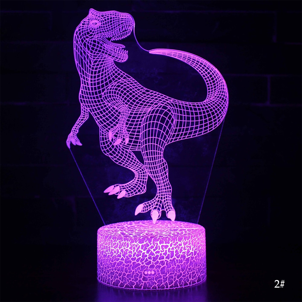 3D LED Night Light Lamp Dinosaur Series - Image 8